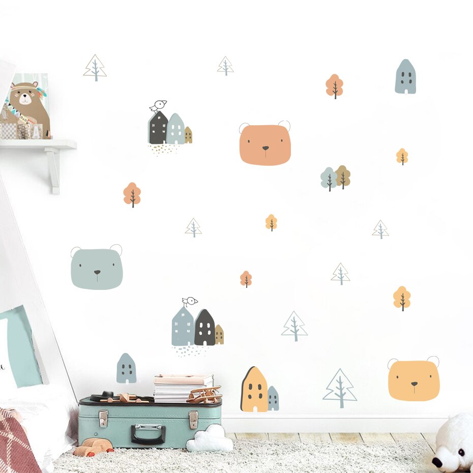 Peek-A-Boo Bear Wall Decal