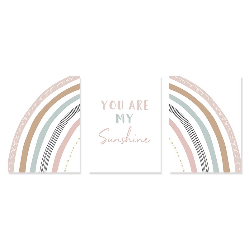 You Are My Sunshine Canvas Wall Prints (Set of 3)