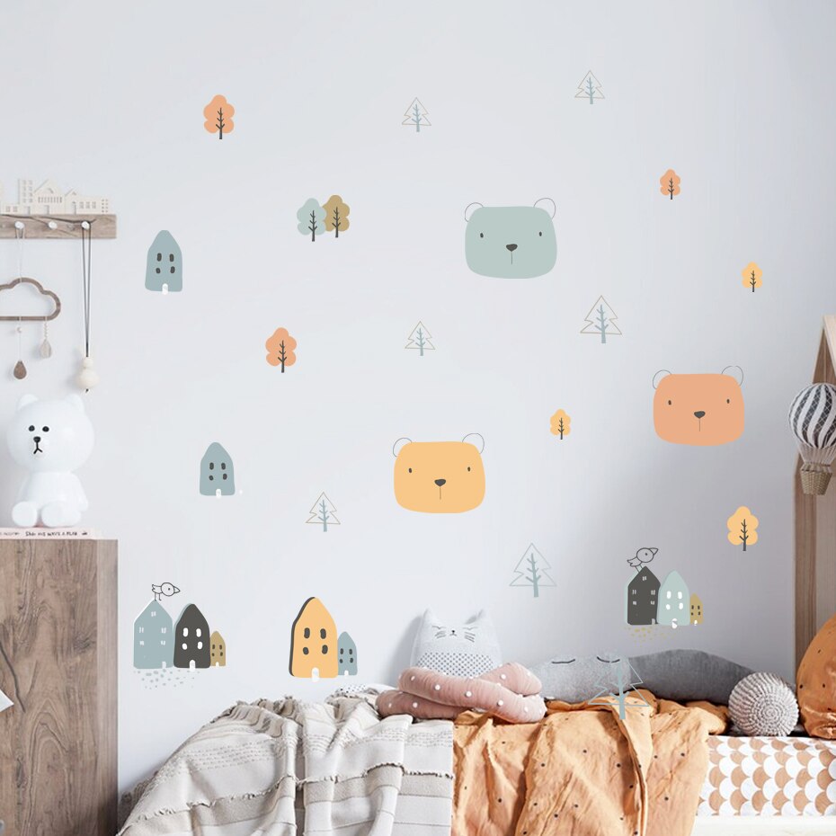 Peek-A-Boo Bear Wall Decal