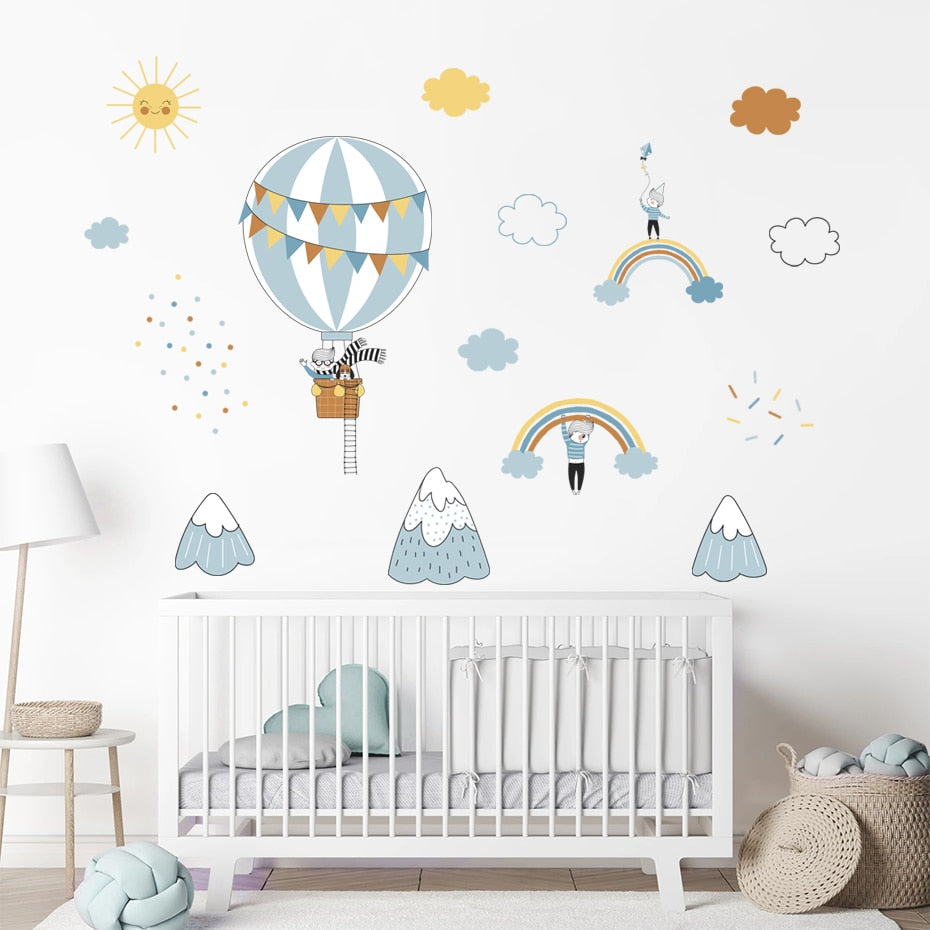 Hot Air Balloon Wall Decal