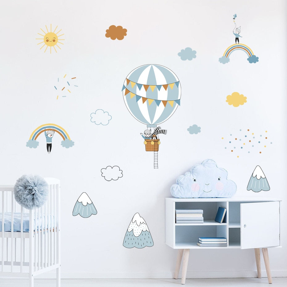 Hot Air Balloon Wall Decal