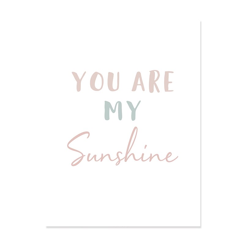 You Are My Sunshine Canvas Wall Prints (Set of 3)