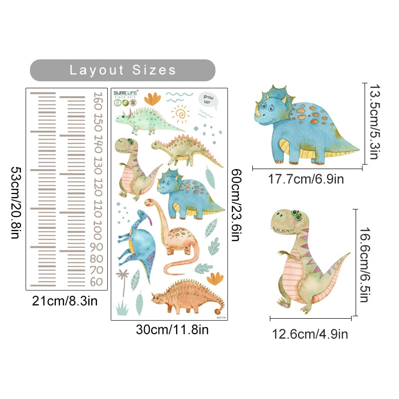 Dinosaur Height Chart