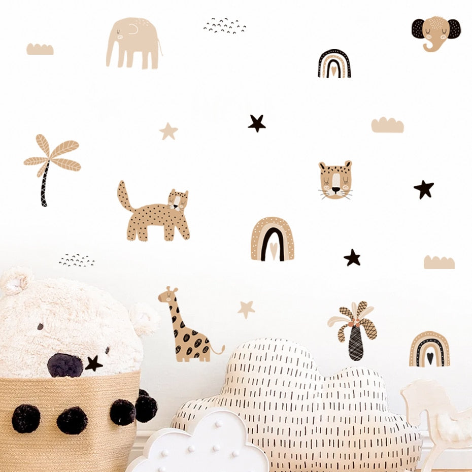 Snug Safari Wall Decal