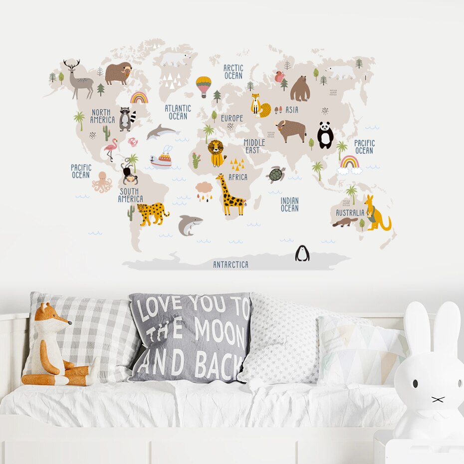 Animal Atlas Wall Decal