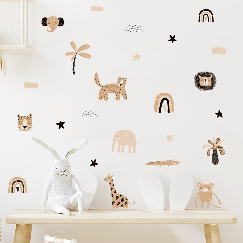 Snug Safari Wall Decal