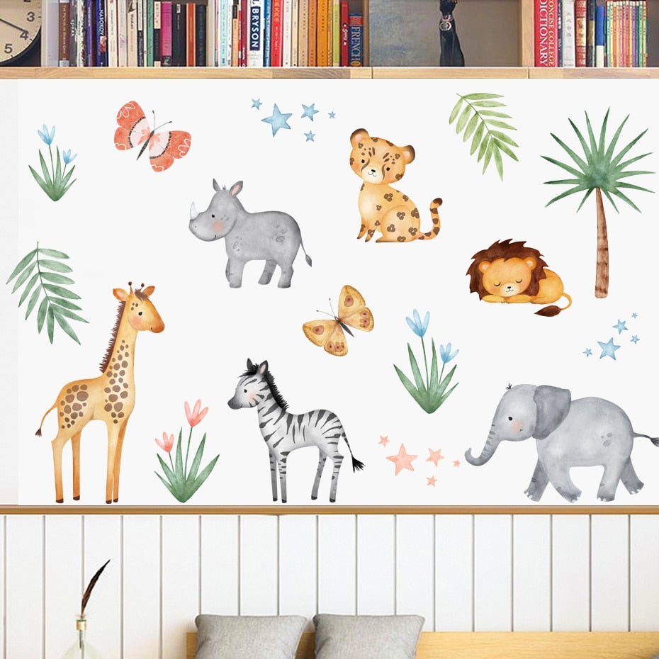 Baby Safari Wall Decal