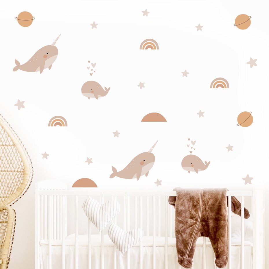 Space Animal Adventure Wall Decals