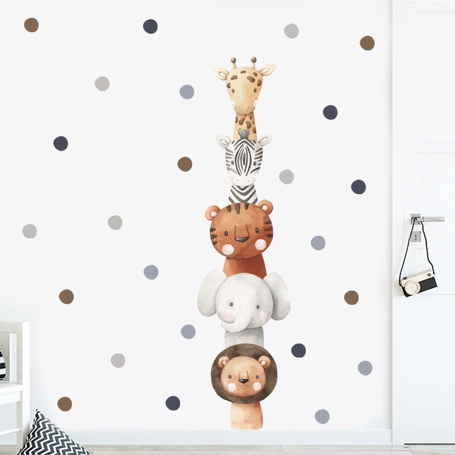 Little Safari Friends Wall Decal