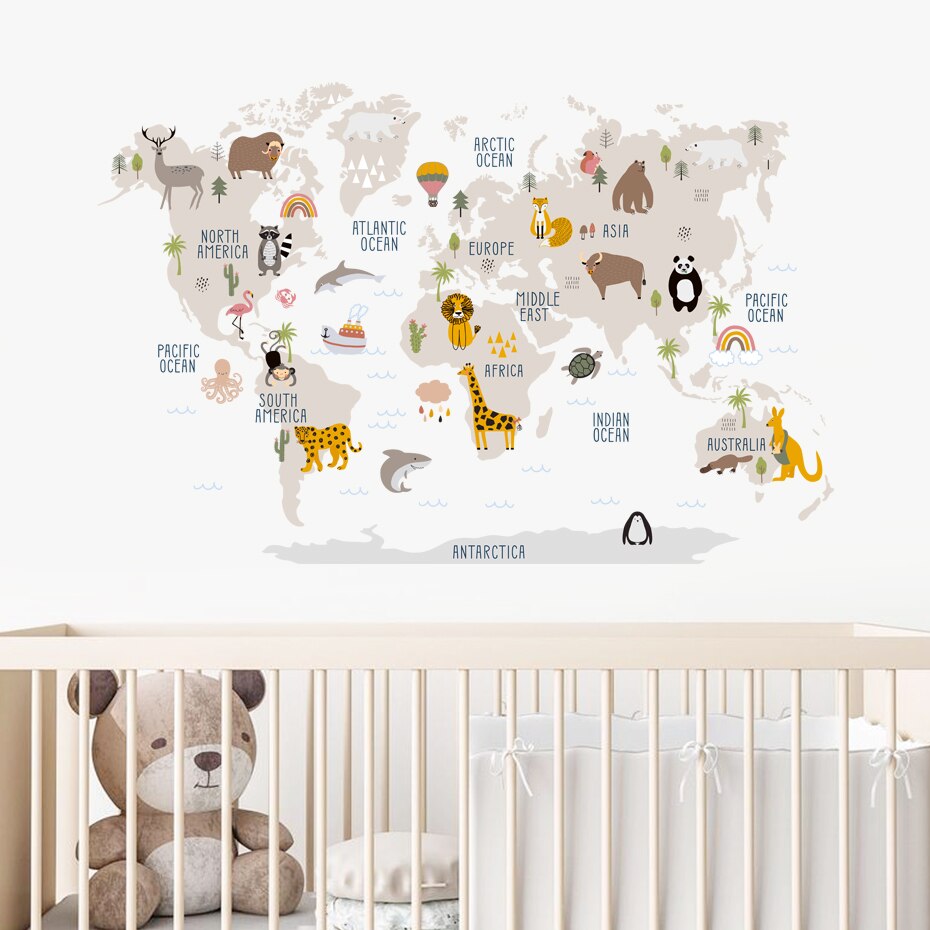 Animal Atlas Wall Decal