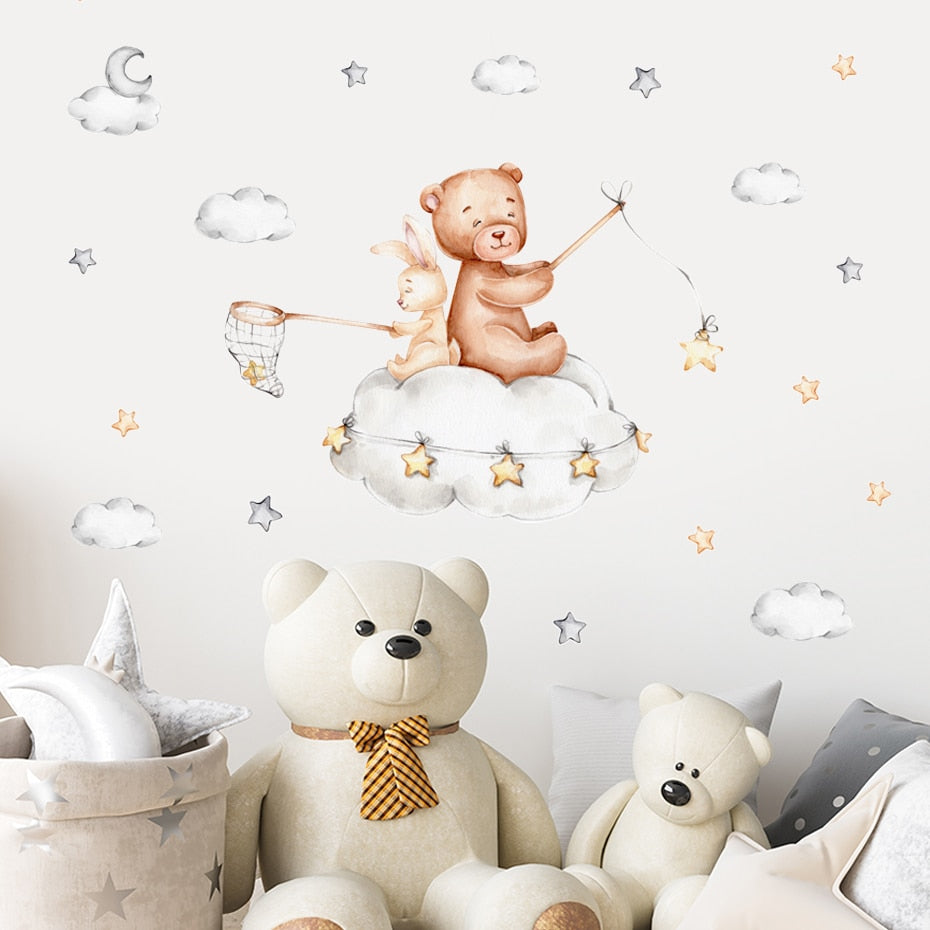 Sleeping On The Moon Wall Decal