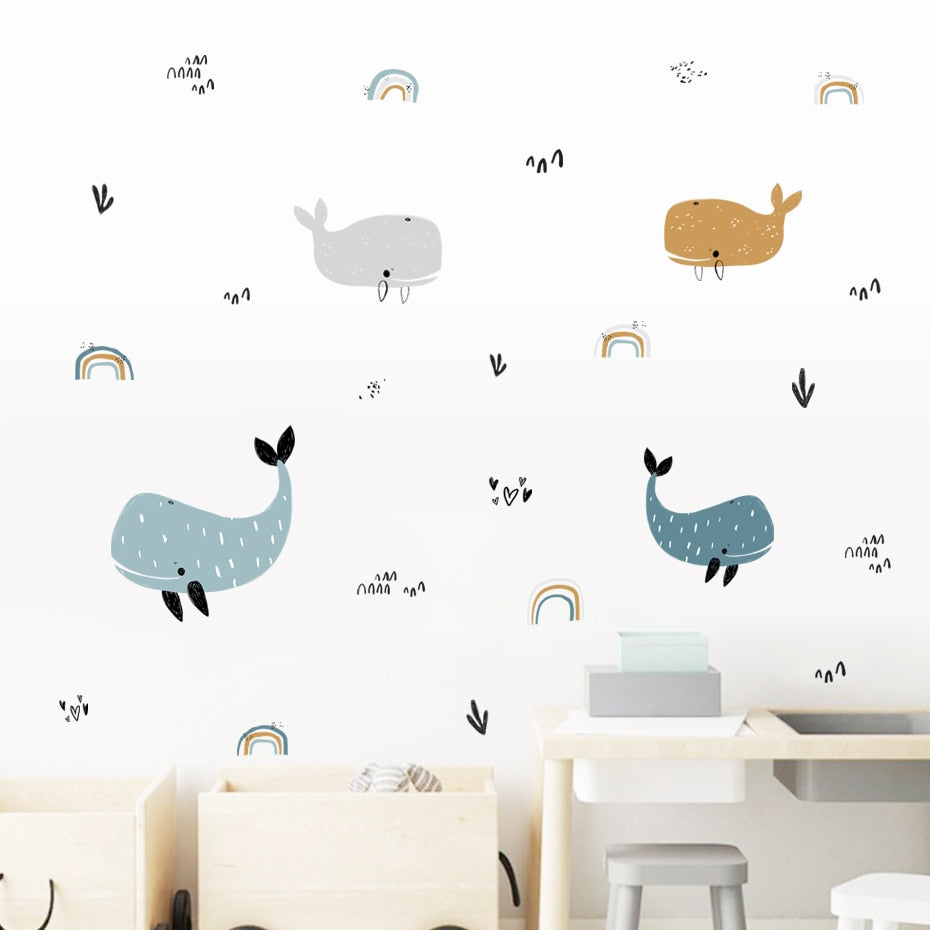 Whale Tales Wall Decal