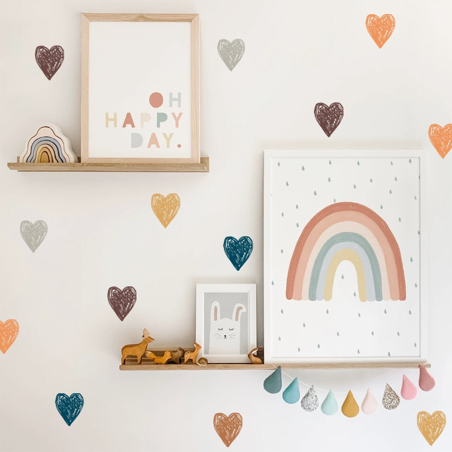 Stars & Hearts Wall Decal