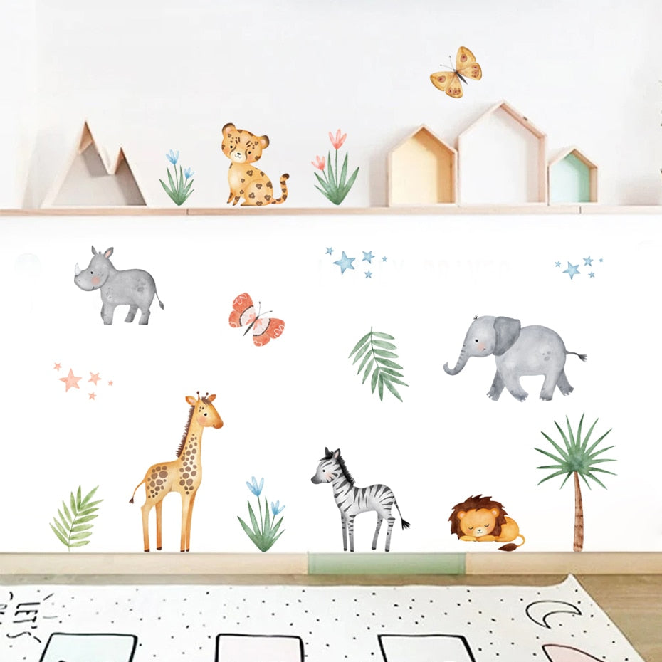 Baby Safari Wall Decal