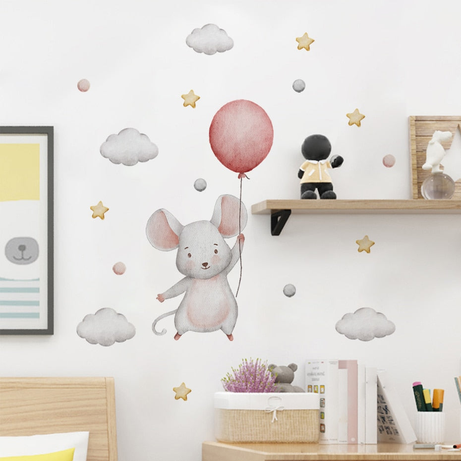 Flying Mouse Wall Decal