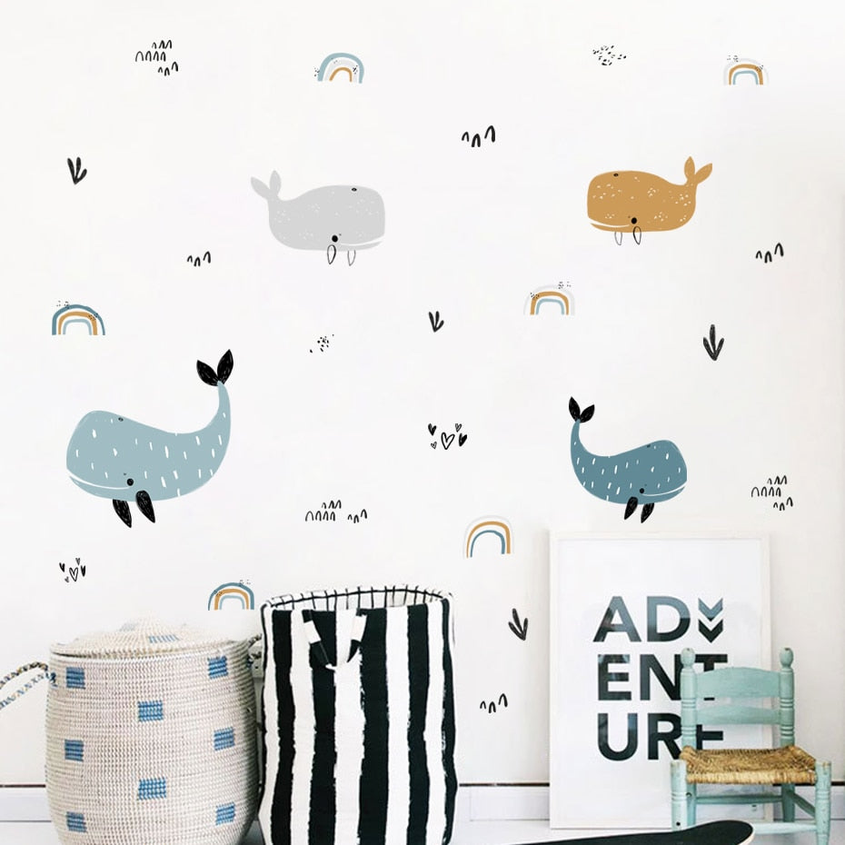 Whale Tales Wall Decal