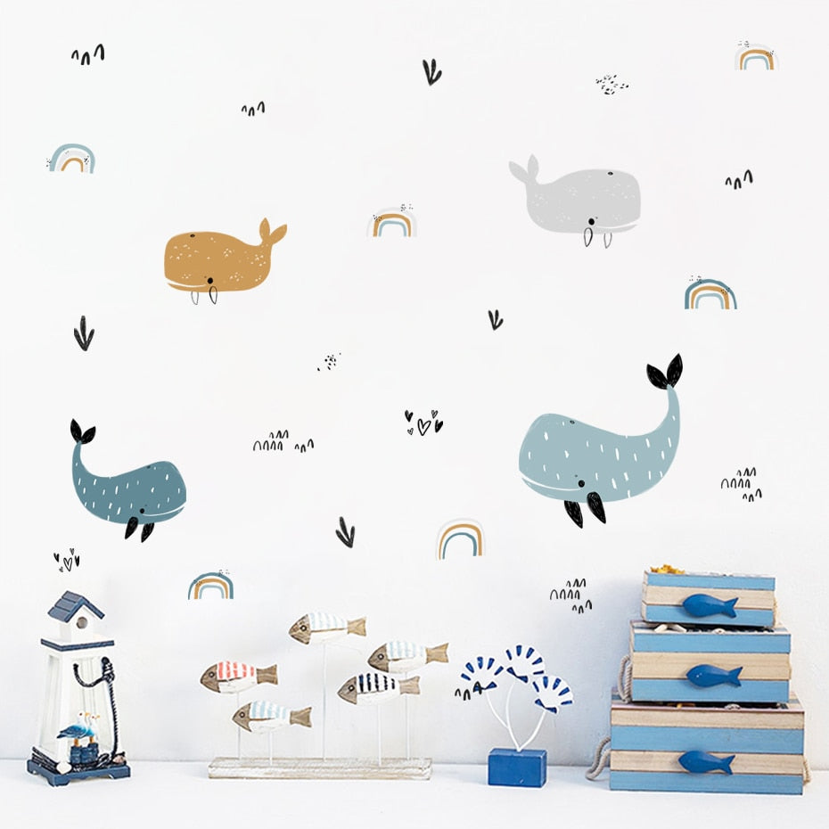 Whale Tales Wall Decal