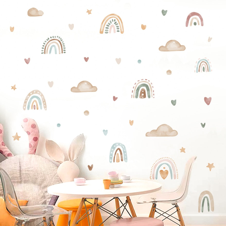 Watercolour Rainbow Wall Decal