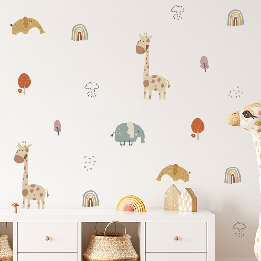 A Day At The Zoo Wall Decal Nursery & Children's Wall Stickers My
