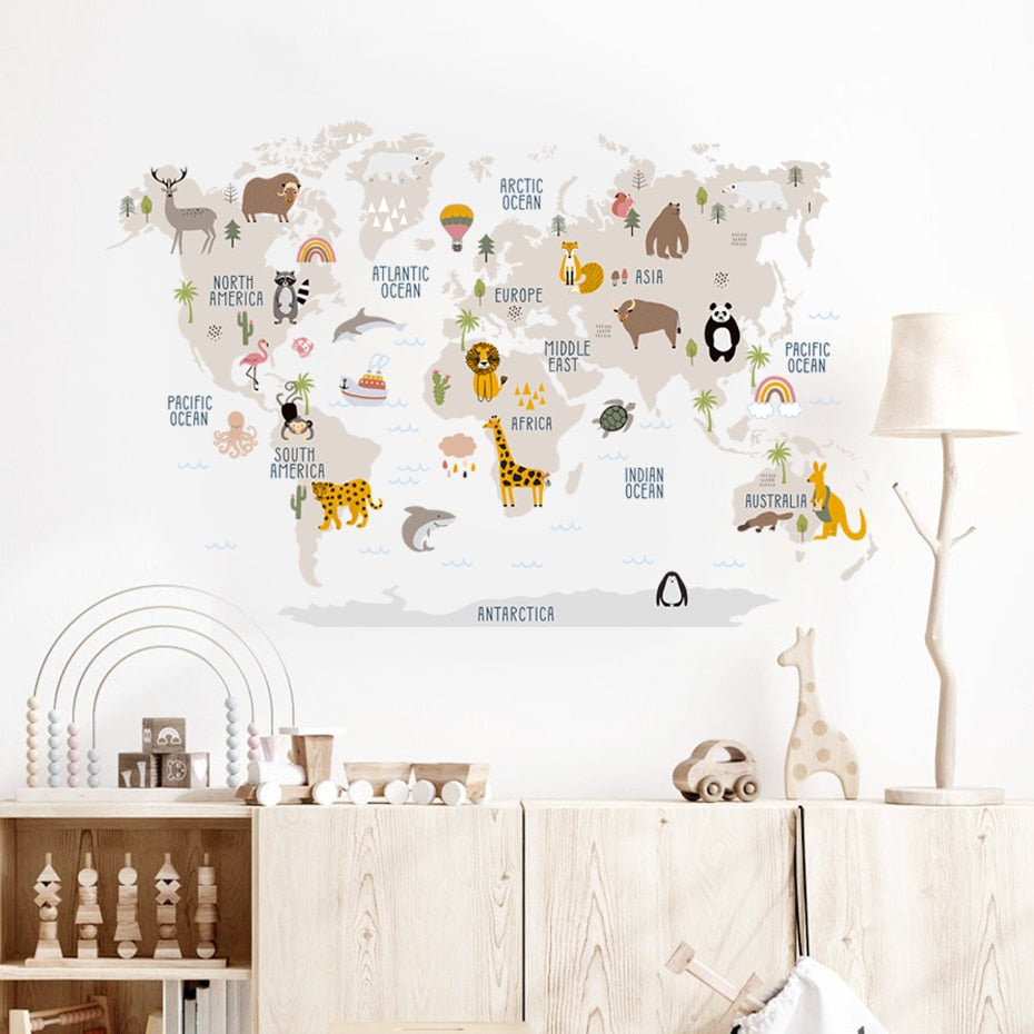 Animal Atlas Wall Decal