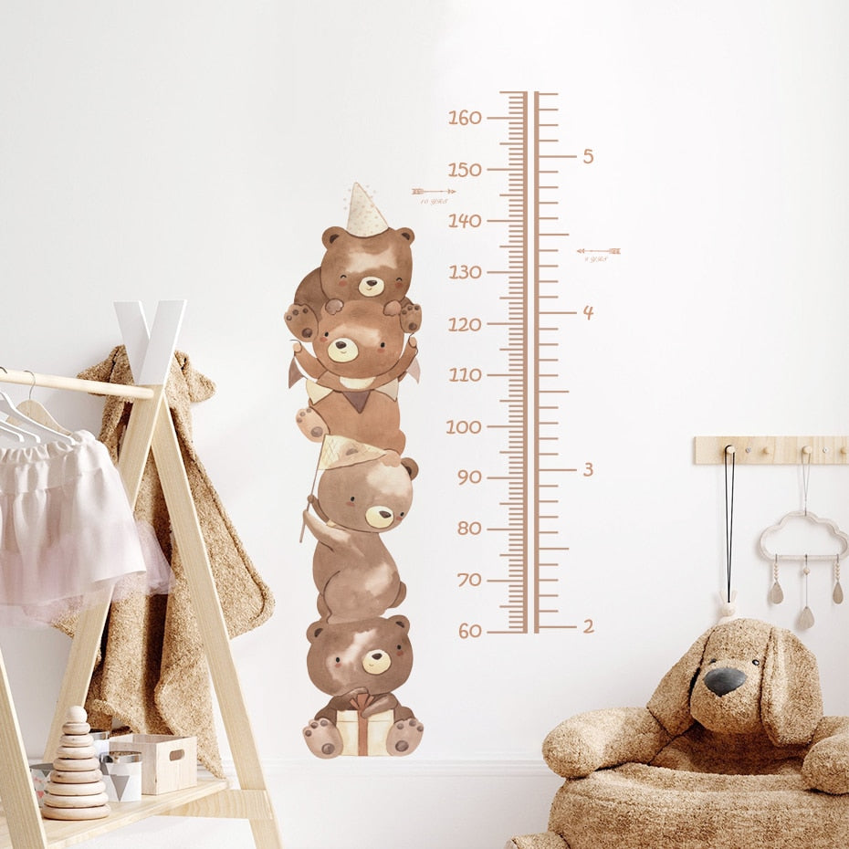 Teddy Bears Height Chart