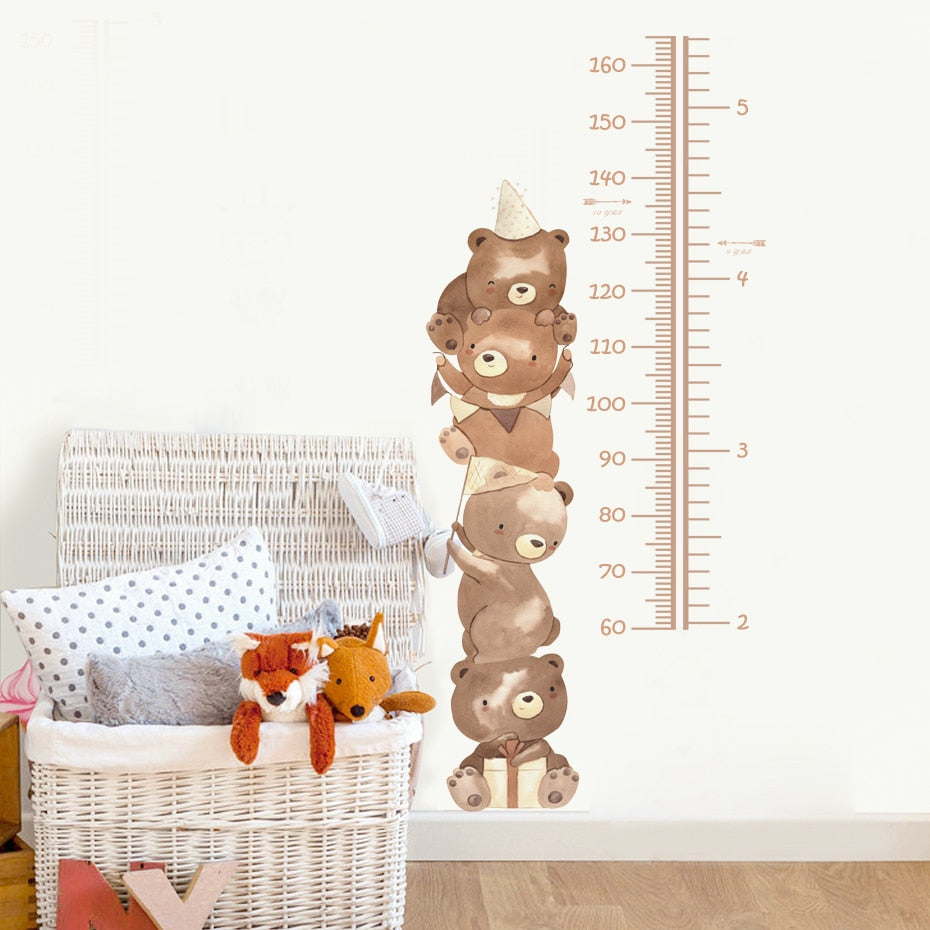 Teddy Bears Height Chart