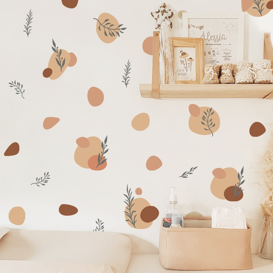 Leaves & Stones Wall Decal