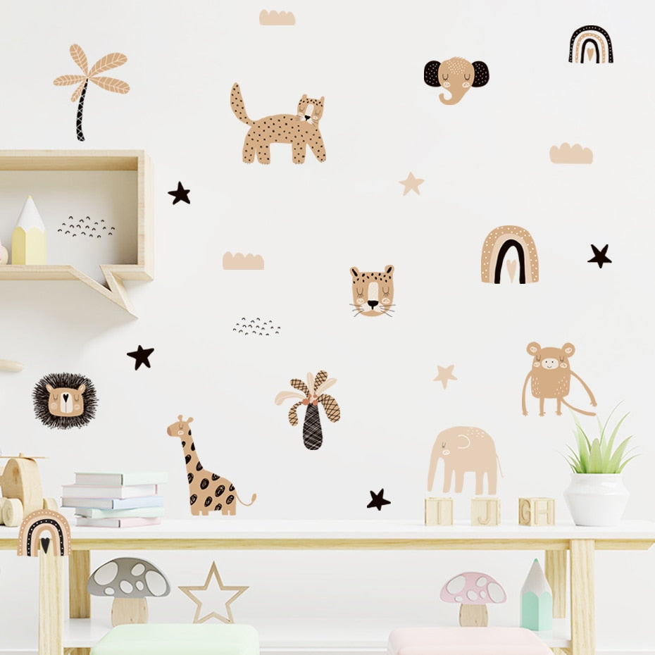 Snug Safari Wall Decal