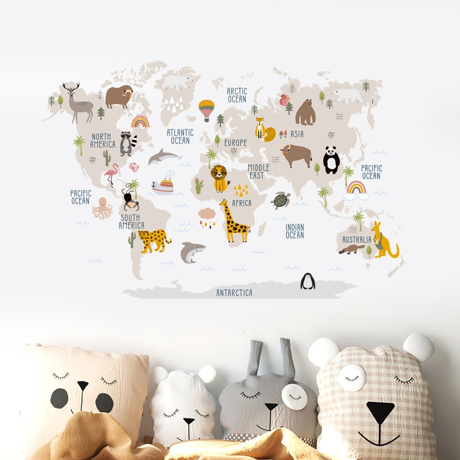 Animal Atlas Wall Decal