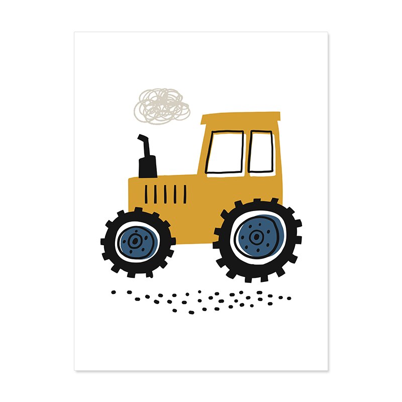 Construction Crew Canvas Wall Prints