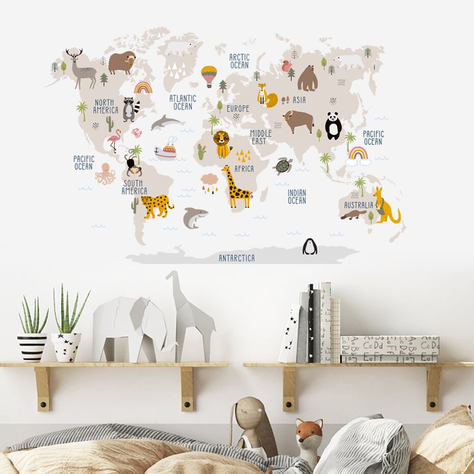 Animal Atlas Wall Decal